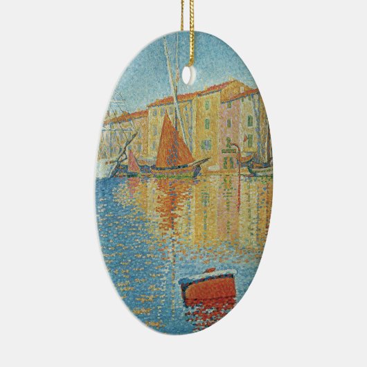 Het roodbruin van Paul Signac, Pointillisme Keramisch Ornament (Rechts)