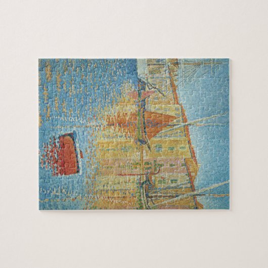 Het roodbruin van Paul Signac,  Pointillisme Legpuzzel (Horizontaal)