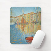 Het roodbruin van Paul Signac,  Pointillisme Muismat (Met muis)