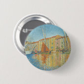 Het roodbruin van Paul Signac,  Pointillisme Ronde Button 5,7 Cm (Voorkant /achterkant)