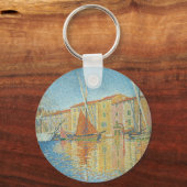 Het roodbruin van Paul Signac,  Pointillisme Sleutelhanger (Voorkant)