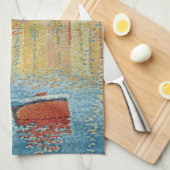 Het roodbruin van Paul Signac,  Pointillisme Theedoek (Quarter Fold)