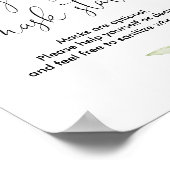 Het rooien van maskerstation teken roze groen goud poster (Hoek)