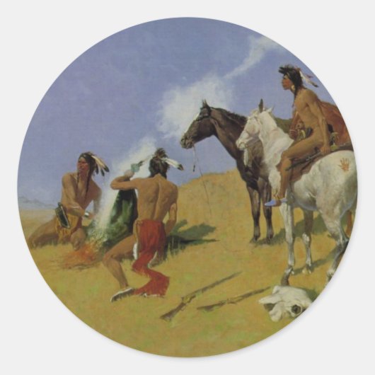 Het rooksignaal ronde sticker (Voorkant)