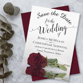Het Roos Burgundy Elegant Romantic Wedding Save The Date