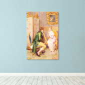 Het Roos Canvas Afdruk (Insitu (Houten vloer))