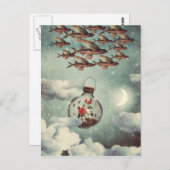 Het Roos dat naar de wereld keek Briefkaart (Voorkant / Achterkant)