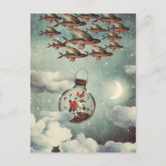 Het Roos dat naar de wereld keek Briefkaart