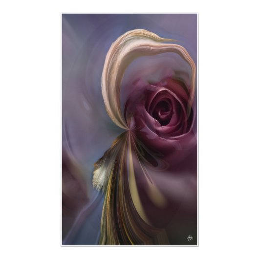 Het Roos en de Headdress Open Edition Print Foto Afdruk (Voorkant)