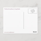 Het Roos Evening Dress van George Barbier Briefkaart (Achterkant)