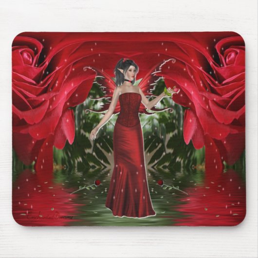 Het Roos Fairy Mousepad Muismat (Voorkant)