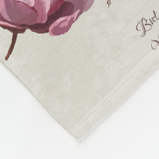 Het Roos gedicht Fleece Deken (Hoek)