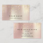 Het Roos Gol van de Band van de Vonk van de Planne Visitekaartje (Voorkant / Achterkant)