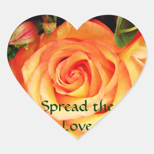 Het Roos_ Hart Sticker (Voorkant)