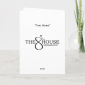 "Het Roos" Kaart (Achterkant)