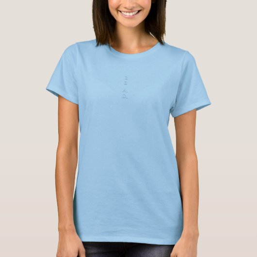 Het Roos Light Blue Womens T-Shirt (Voorkant)