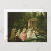 Het Roos Malmaison, c.1867 Briefkaart (Voorkant / Achterkant)