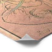 Het Roos - Mucha Poster (Hoek)