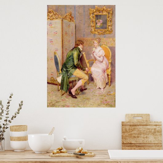 Het Roos Poster (Keuken)