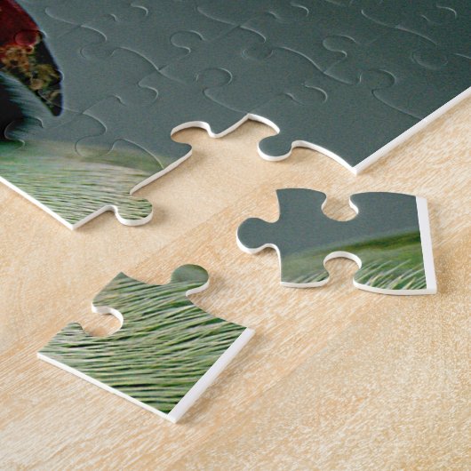 Het Roos Ringed Paraket Legpuzzel (Zijkant)