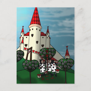 Het Roos rode Briefkaart schilderen