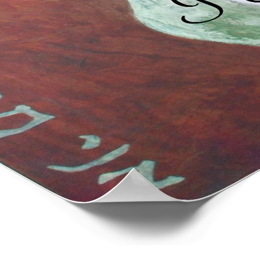 Het roos Sharon Poster (Hoek)