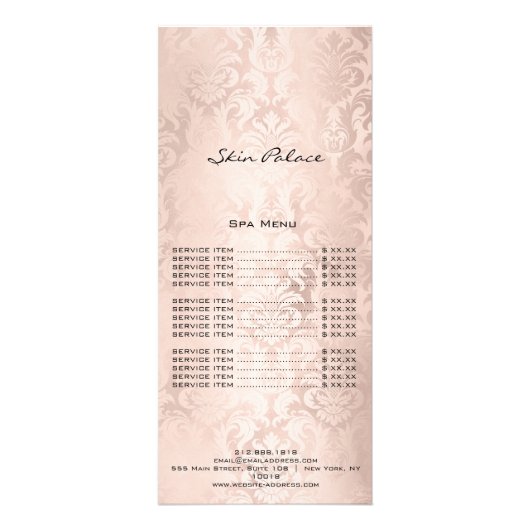 Het Roos van de Damasspellen van de Uitbreiding va Reclamekaart (Voorkant)