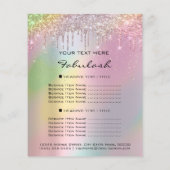 Het Roos van de de holograaf van de Lijst van de S Flyer (Achterkant)