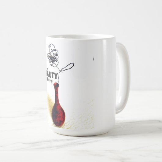 Het Roos van de draad vindt de Beauty Mok (Voorkant rechts)