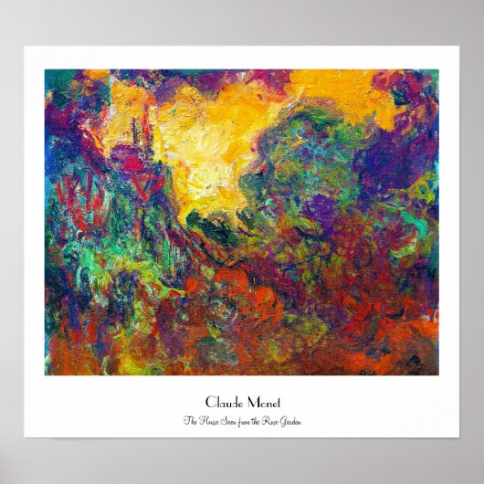 Het Roos van de heer Garden Claude Monet Poster (Voorkant)