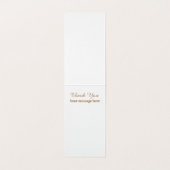 Het  roos van de klap voegt bericht toe Dank u kaa Kaart (Binnenkant ongevouwen)