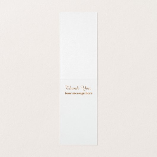 Het  roos van de klap voegt bericht toe Dank u kaa Kaart (Binnenkant ongevouwen)