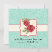 Het Roos van de Rambling - sparen de Datum Save The Date (Achterkant)