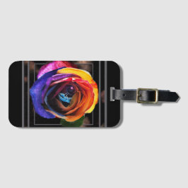 Het Roos van de regenboog omdoen Bagagelabel