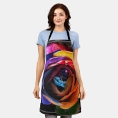 Het Roos van de regenboog omdoen Schort (Gedragen)