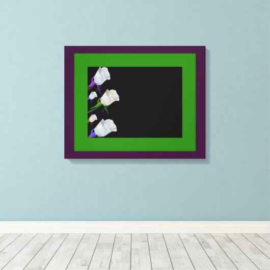 Het Roos van de terugtocht Gefrafte Gestroomde Can Canvas Afdruk (Insitu (Houten vloer))