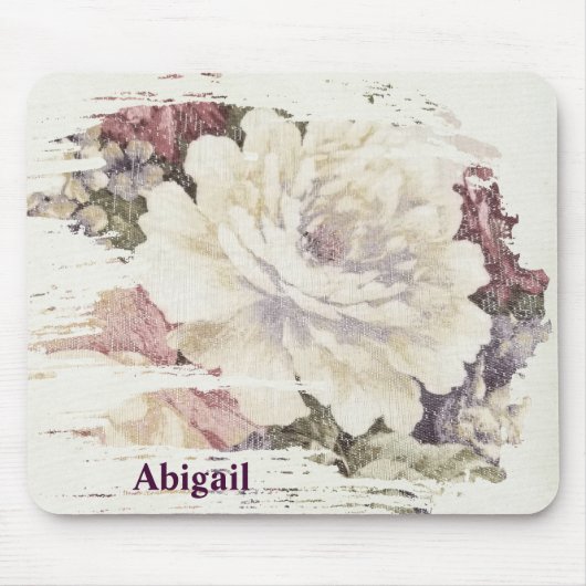 Het roos van de terugwinning bekleedingspatroon muismat (Voorkant)