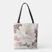 Het roos van de terugwinning bekleedingspatroon tote bag (Achterkant)