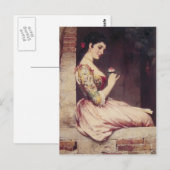 Het Roos van Eugene de Blaas Briefkaart (Voorkant / Achterkant)