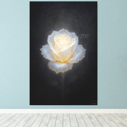 Het Roos van Getuige Canvas Afdruk (Insitu (Houten vloer))