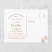 Het Roos van het deeg sparen de Briefkaarten van d (Achterkant)