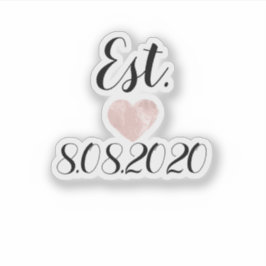 Het Roos van het Hart van het Manuscript van het M Sticker