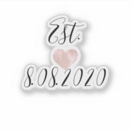 Het Roos van het Hart van het Manuscript van het M Sticker