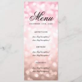 Het Roos van het Menu van de bruiloft Blush Pink G