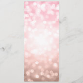 Het Roos van het Menu van de bruiloft Blush Pink G (Achterkant)