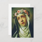 Het Roos van Lima door Francesco de Mura Bedankkaart (Voorkant / Achterkant)