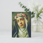 Het Roos van Lima door Francesco de Mura Feestdagenkaart (Staand voorkant)