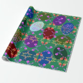 Het Roos van paaseieren "Heb een Happy Easter" Cadeaupapier (Uitgerold)