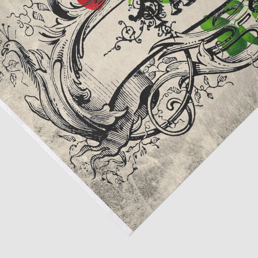 Het Roos van Parijs Tissuepapier (Detail)