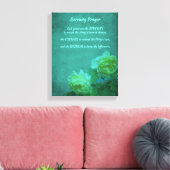 Het Roos van Serenity Prayer Inspirerend Canvas Afdruk (Insitu (Woonkamer))